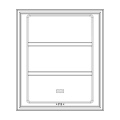 Freezer Door - 8084292013 Freezer Door 538x627mm [Electrolux Aeg]